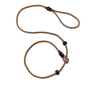 Dog & Field Pro Trialler Slip Lead med dobbelt stop, brun, 1,2 m.